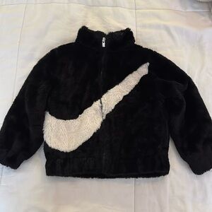 Minimally worn Toddler Nike faux fur coat size 2-3T